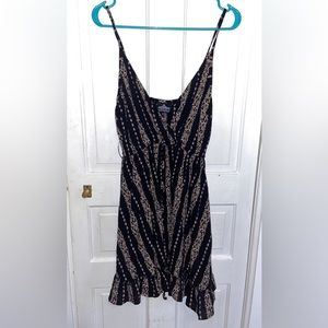 Angie, Size Small, black and gold dress